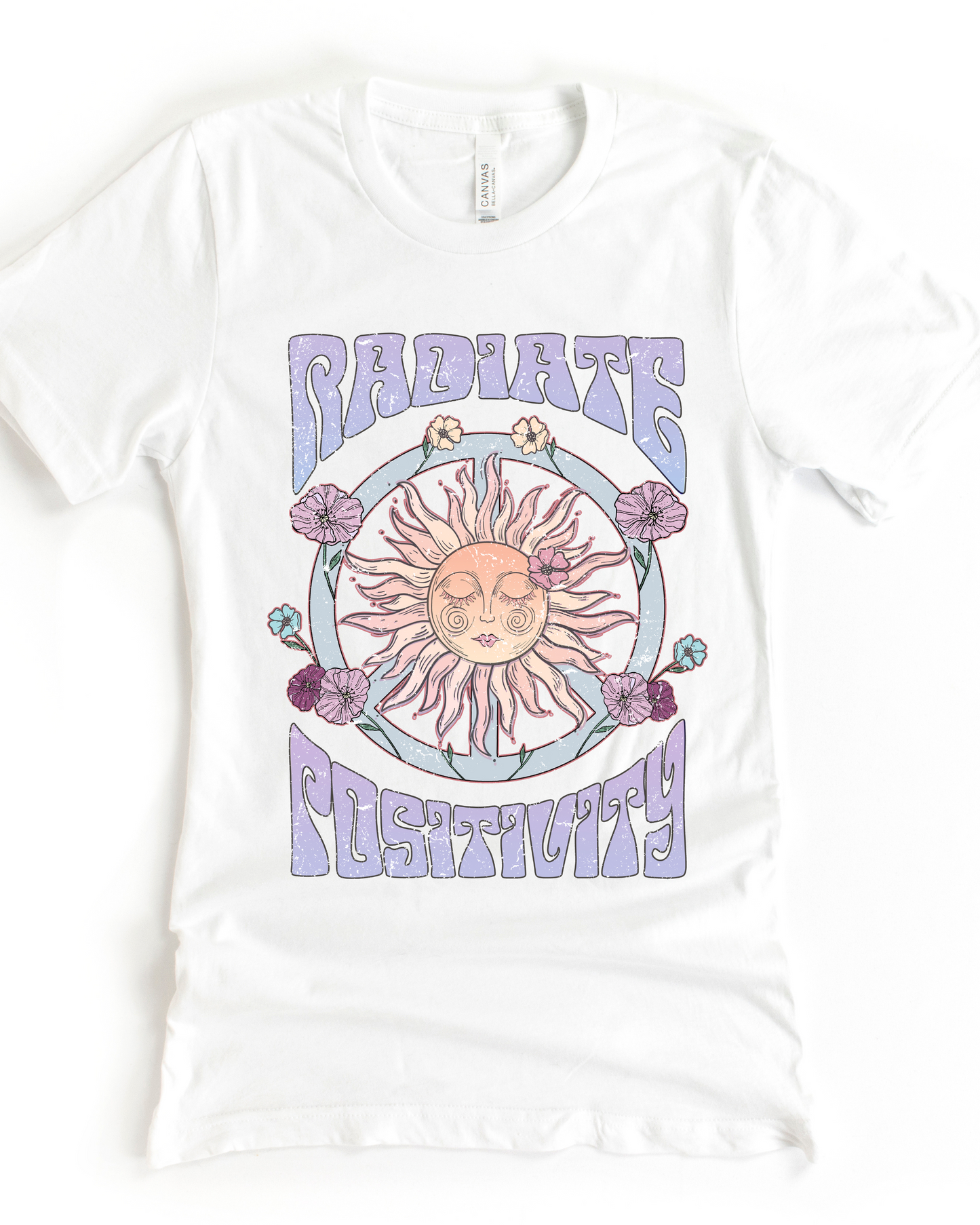 PU - RADIATE POSITIVITY TEE(BELLA CANVAS)