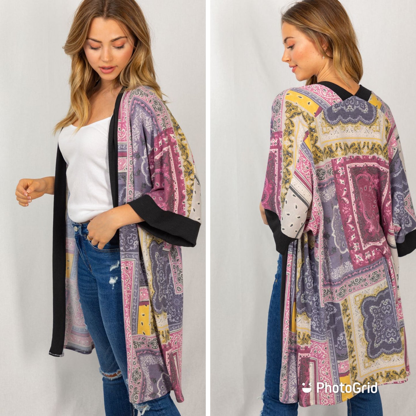 Purple Patchwork Kimomo